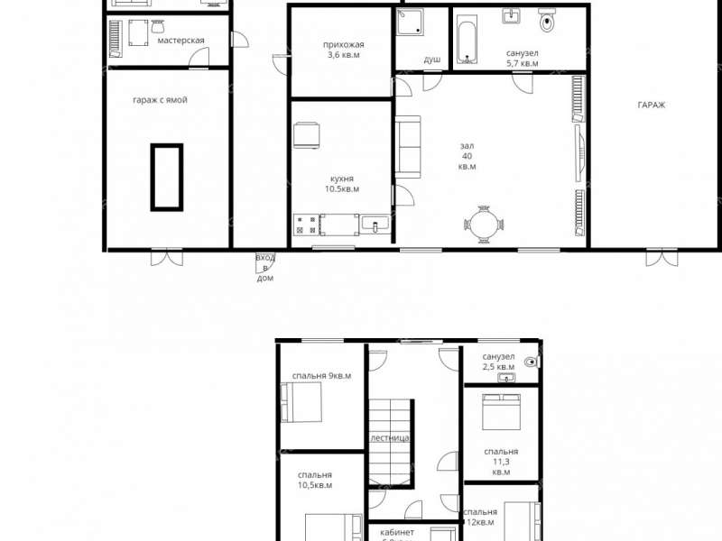 дом на  деревня Крутая