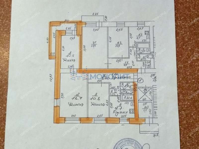 трёхкомнатная квартира на Снежной улице дом 25 к1