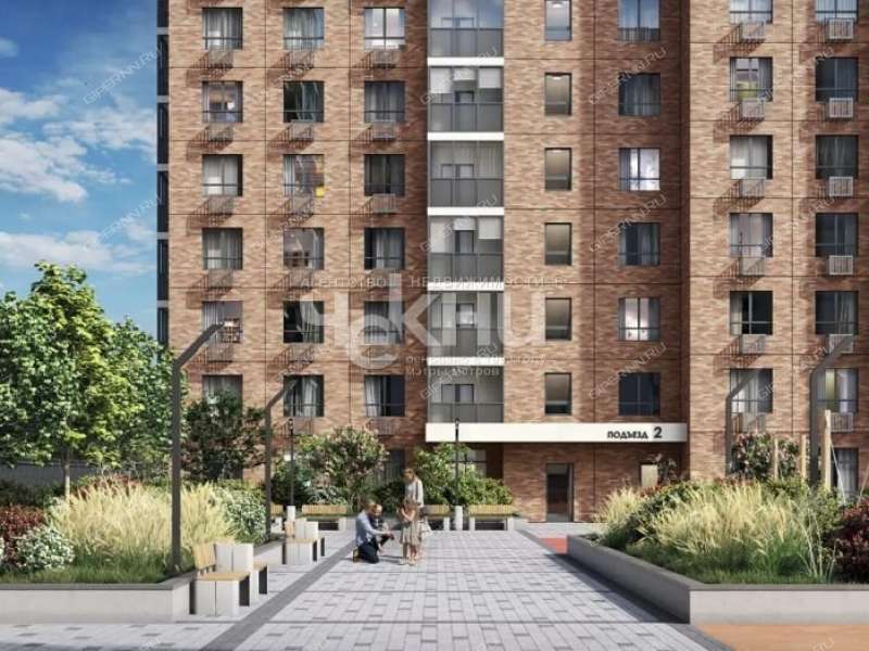 двухкомнатная квартира в новостройке на 2-й Оранжерейной улице