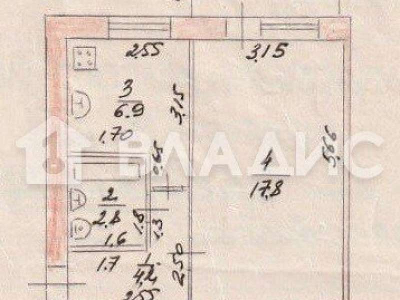 однокомнатная квартира на улице Октябрьская дом 92 город Бор