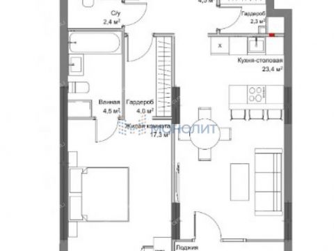1-komnatnaya-ul-oktyabrskaya-d-21 фото