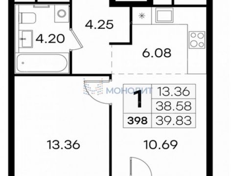 1-komnatnaya-ul-garshina-40 фото