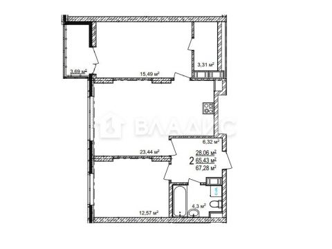 2-komnatnaya-derevnya-ankudinovka-kstovskiy-rayon фото
