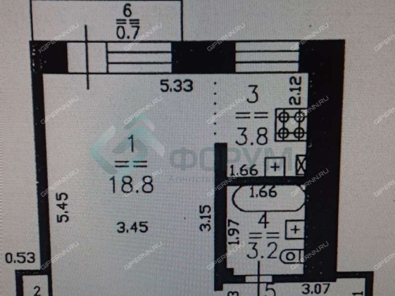 однокомнатная квартира на улице Сурикова дом 10