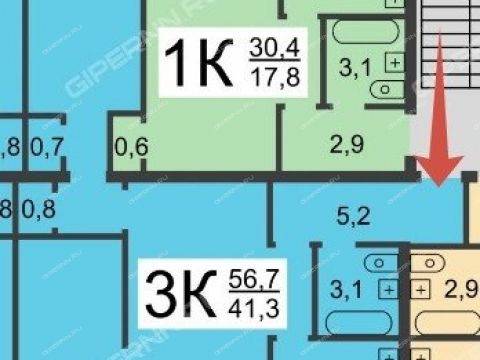 3-komnatnaya-prosp-geroev-d-38 фото