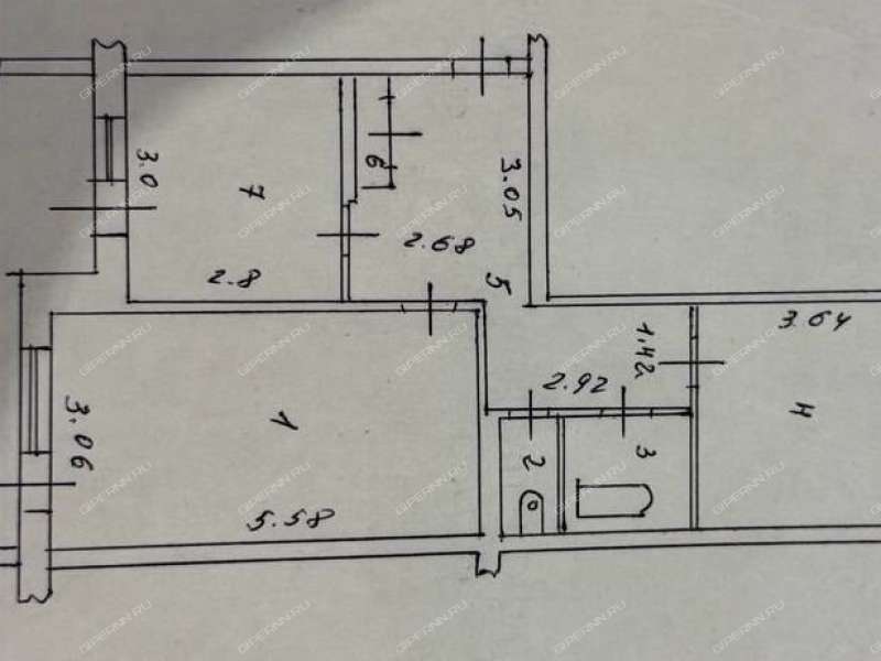 двухкомнатная квартира на Садовой улице дом 38 рабочий посёлок Первое Мая