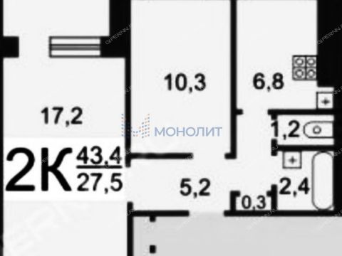 2-komnatnaya-ul-proviantskaya-d-20 фото