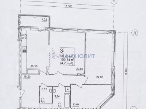 3-komnatnaya-ul-respublikanskaya-d-43-k2 фото