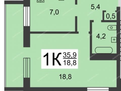 1-komnatnaya-ul-kosmicheskaya-d-58 фото