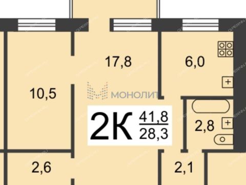 2-komnatnaya-ul-chaadaeva-d-34 фото