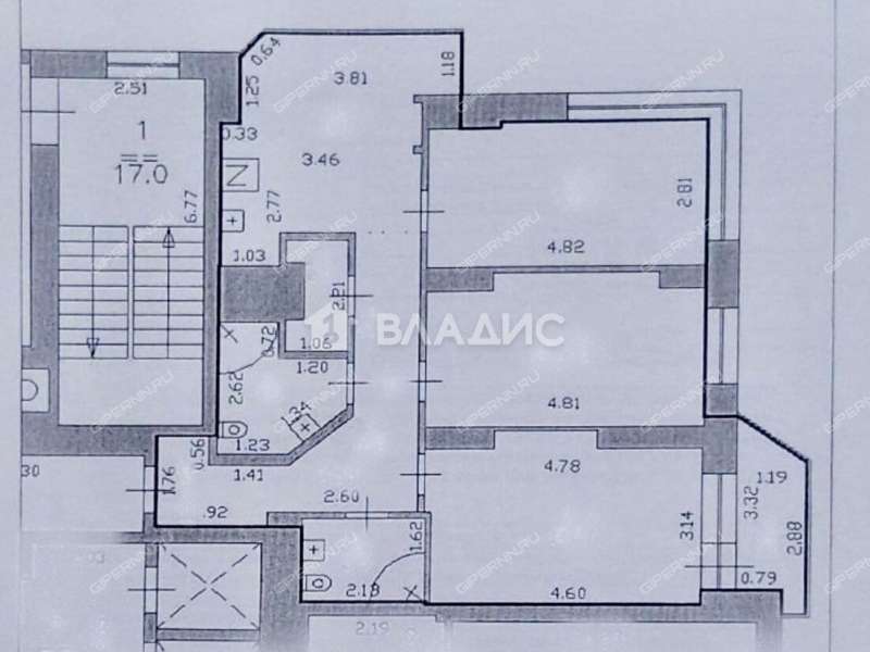 трёхкомнатная квартира на улице Тимирязева дом 7 к4