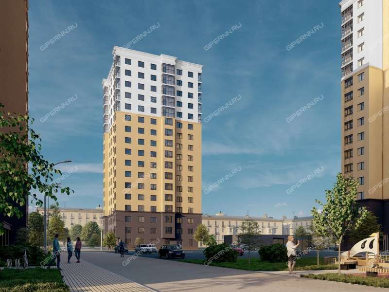 двухкомнатная квартира в новостройке на улице 50-летия Победы