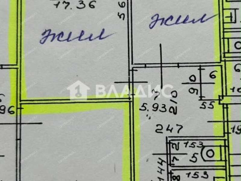 двухкомнатная квартира на проспекте Бусыгина дом 32