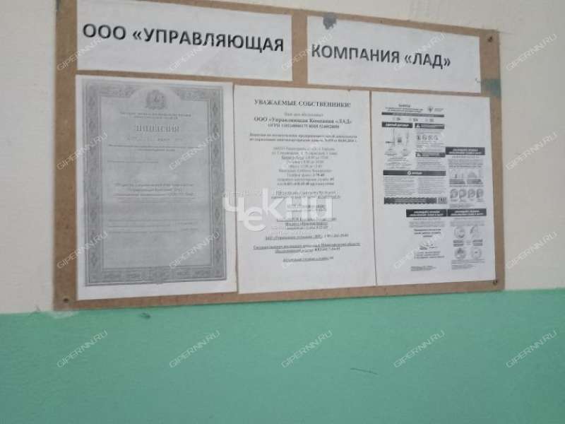 двухкомнатная квартира на улице Я.Петрова дом 11 город Городец