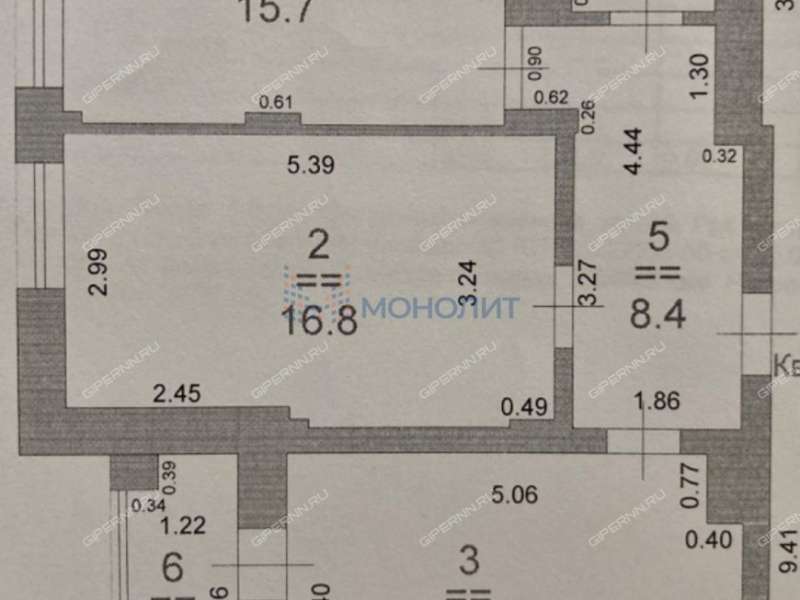 двухкомнатная квартира на улице Белинского дом 64