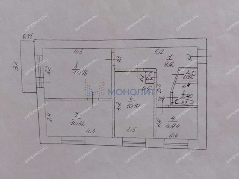 трёхкомнатная квартира на улице Ленина дом 11 рабочий посёлок Сосновское
