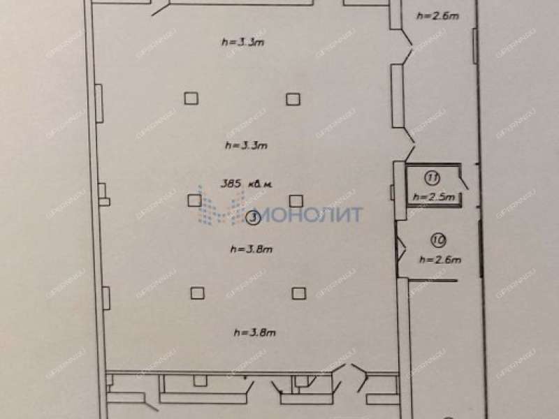 помещение под помещение свободного назначения, производственную площадь на Лесной улице город Кстово