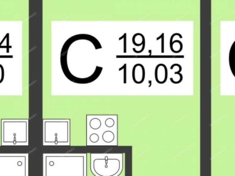 квартира-студия на улице Красная Поляна дом 4 деревня Афонино