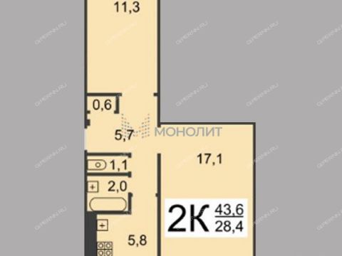 2-komnatnaya-ul-dvorovaya-d-36-k1 фото