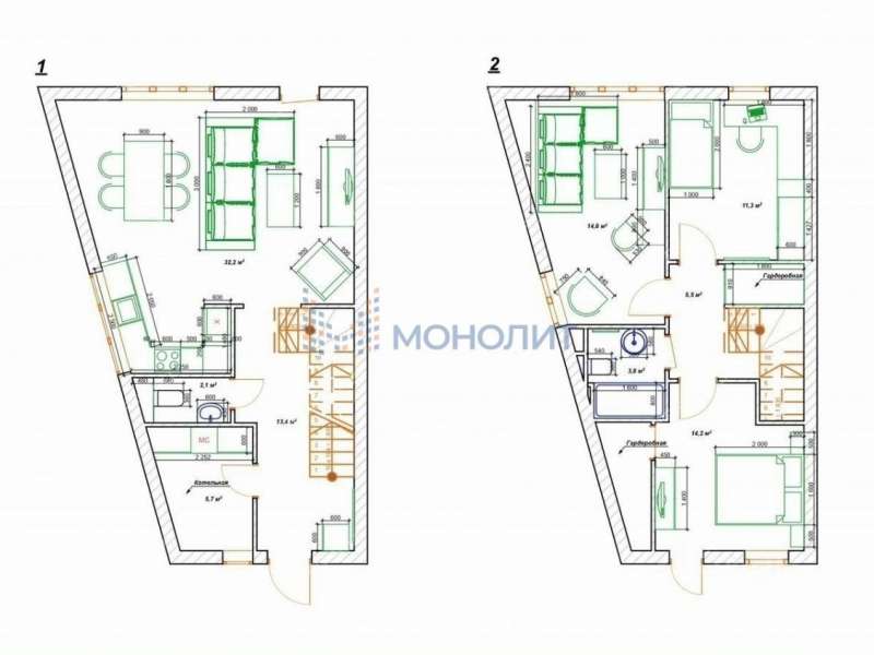 таунхаус на СТ Сахарный Дол-1
