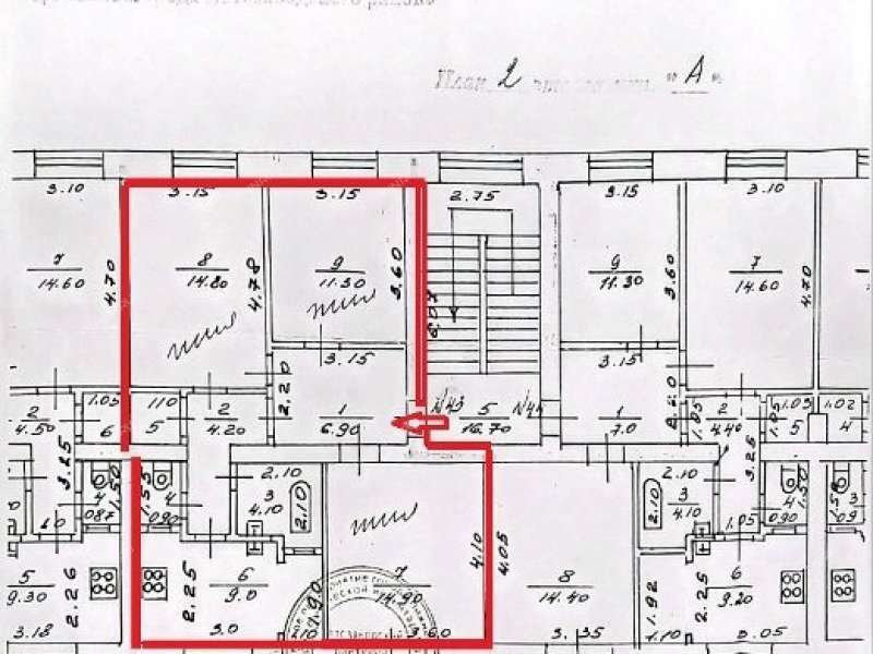 трёхкомнатная квартира на улице Краснодонцев дом 3