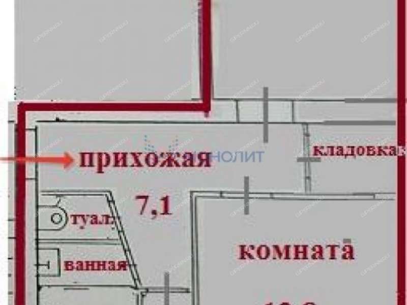 двухкомнатная квартира на Зеленодольской улице дом 56