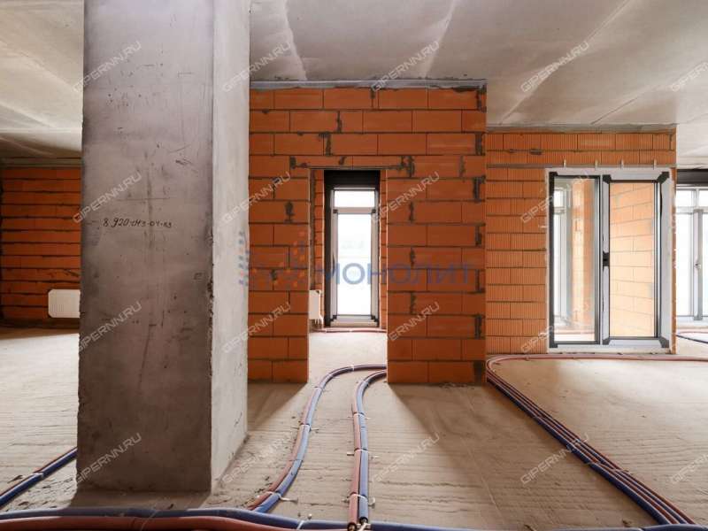 трёхкомнатная квартира в новостройке на Октябрьской улице дом 21