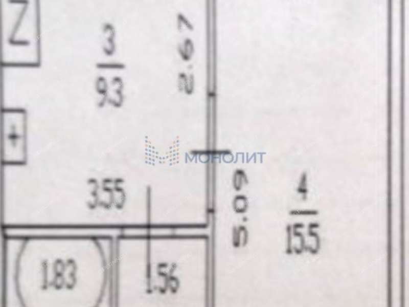 однокомнатная квартира на улице Изумрудная дом 16к2 Культура сп