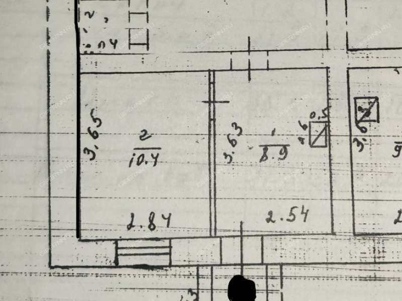 однокомнатная квартира на  посёлок Строителей